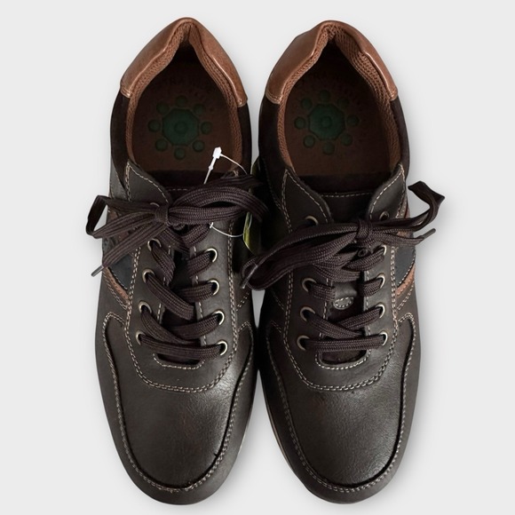 Vincent Shoes Mens 10.5-11‎ (EU 44) Brown/Tan/Black Spring Step Sporty Comfort - Picture 4 of 9